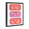 Stupell Industries Fun Party Phrase Tickets Framed Floater Canvas Wall Art Design by Elizabeth Medley